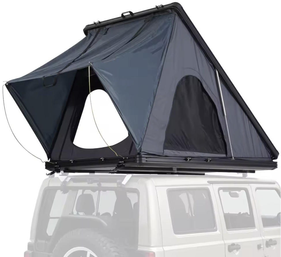 slim roof top tent Nomad Camper Ultra-Slim 11cm Hardshell Rooftop | 2-Person Size:11.25” x 18” Schutzblech Vorderrad - Eltener CheckoutSpec= CrMo - Green Pro soft rooftop tent