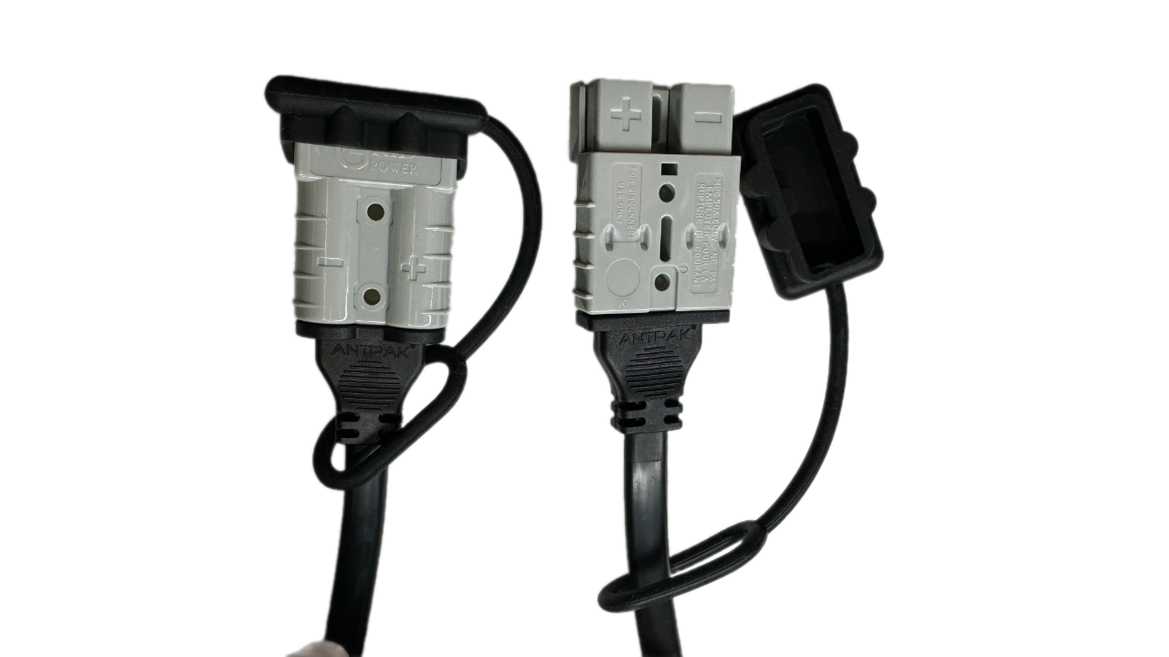 10m 6mm² Twin-Core 50A Anderson Plug Extension Lead with Dust Covers – Heavy-Duty Red/Black Power Cable