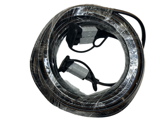 10m 6mm² Twin-Core 50A Anderson Plug Extension Lead with Dust Covers – Heavy-Duty Red/Black Power Cable