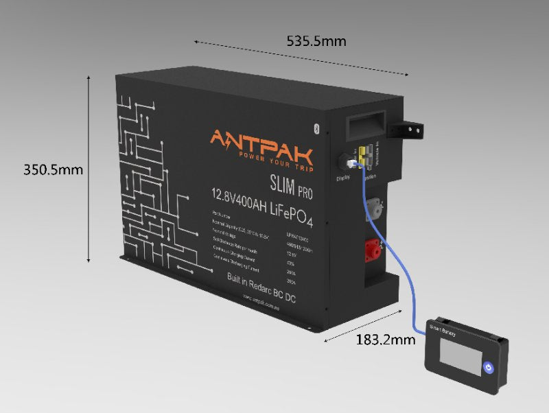 12.8V 400Ah Lithium Battery Dimension