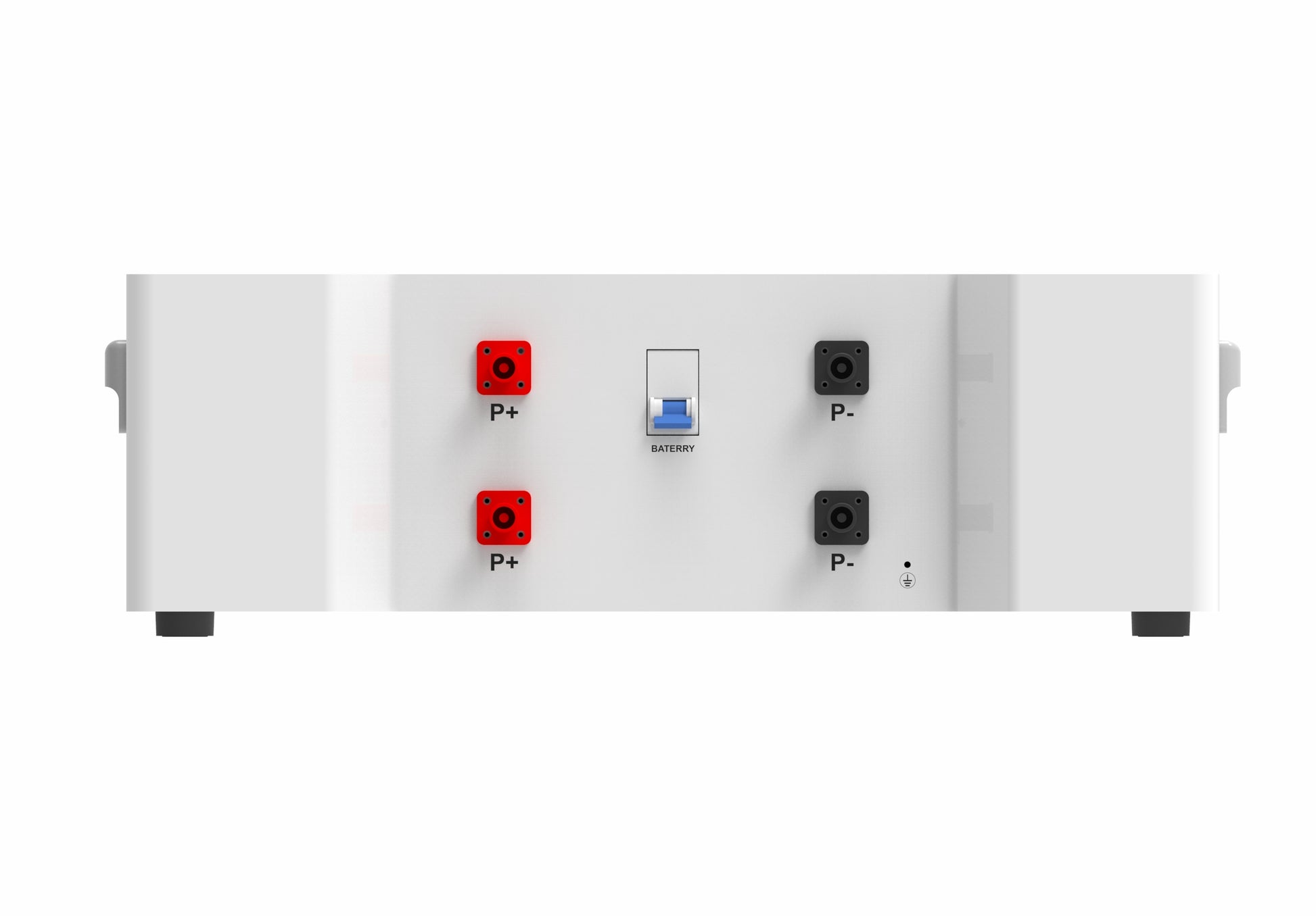 A white 51.2V 100AH battery with a digital display and several ports, labelled with the brand ANTPAK.