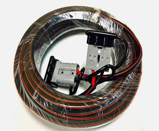 5m 6mm² Twin-Core 50A Anderson Plug Extension Lead with Dust Covers – Heavy-Duty Red/Black Power Cable (Copy)