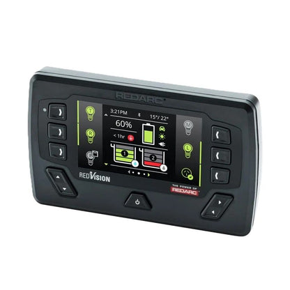Digital display with buttons and screen on a white background
