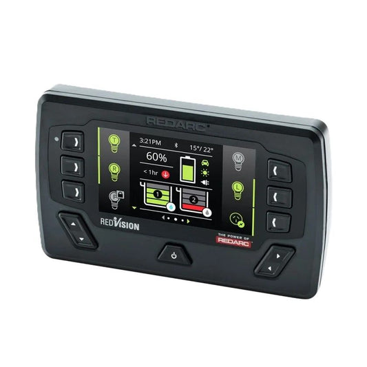 Digital display with buttons and screen on a white background