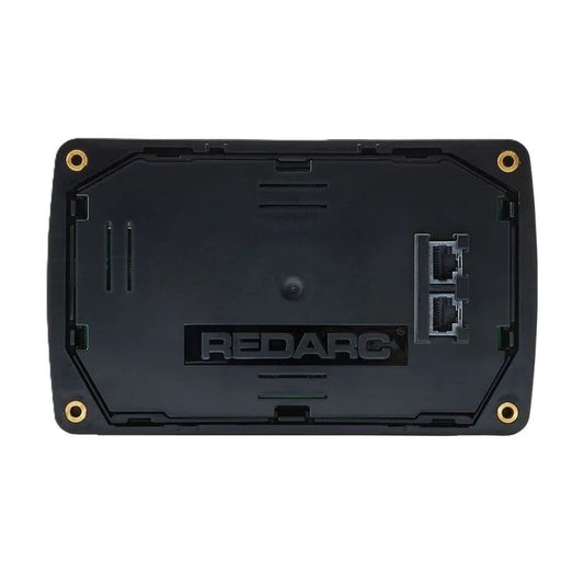 Black battery pack with REDARC branding on a white background